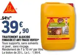 E.Leclerc Brico Traitement algicide fongicide et anti traces vertes offre