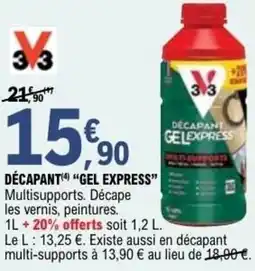 E.Leclerc Brico Décapant gel express offre