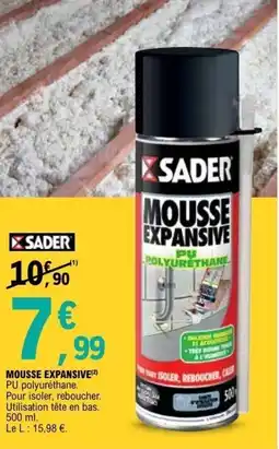 E.Leclerc Brico Mousse expansive offre