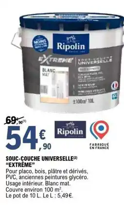 E.Leclerc Brico Sous couche universelle extreme offre