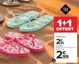 Carrefour Tongs TEX offre
