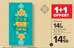 Carrefour Le drap de plage offre