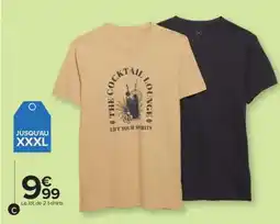 Carrefour Le lot de 2 t-shirts offre