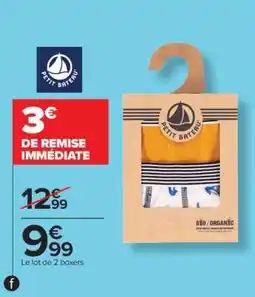 Carrefour Le lot de 2 boxers offre