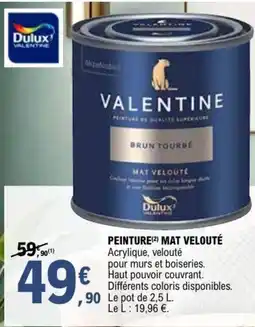E.Leclerc Brico Peinture mat velouté offre