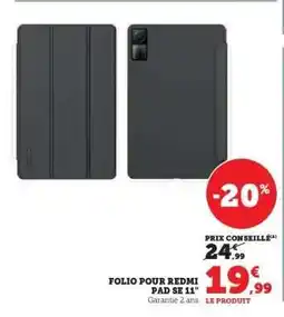 Hyper U Folio pour Redmi Pad SE 11 offre