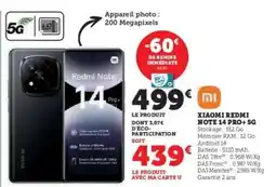 Hyper U Xiaomi Redmi Note 14 Pro+ 5G offre