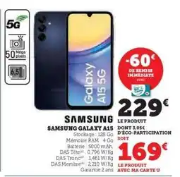 Hyper U Samsung Galaxy A15 offre