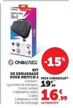 Super U KIT DE DEMARRAGE POUR SWITCH 2 offre