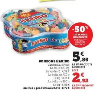 Super U BONBONS HARIBO offre