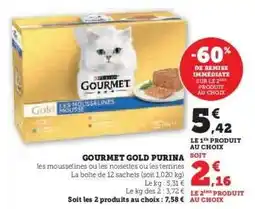 Super U GOURMET GOLD PURINA offre