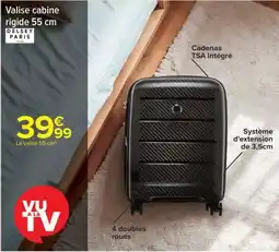 Carrefour Valise cabine rigide 55 cm offre