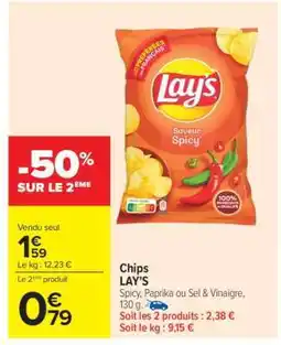 Carrefour CHIPS “LAY’S” offre