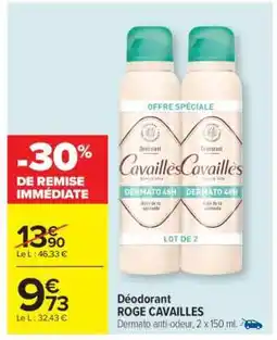 Carrefour Déodorant ROGE CAVAILLES offre
