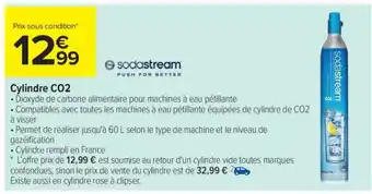 Carrefour Cylindre CO2 offre