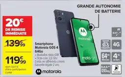 Carrefour Smartphone Motorola G05 4 64Go offre