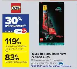 Carrefour Yacht Emirates Team New Zealand AC75 offre
