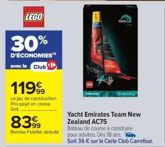 Carrefour Yacht Emirates Team New Zealand AC75 offre