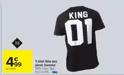 Carrefour T-shirt fête des pères homme offre