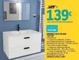 E.Leclerc Brico Ensemble salle de bain lift 80 offre