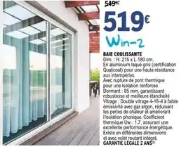 E.Leclerc Brico Baie coulissante offre