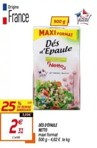 Netto Dés d'épaule netto offre