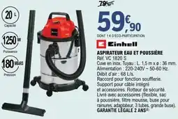 E.Leclerc Brico Aspirateur eau et poussière offre