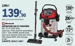 E.Leclerc Brico Aspirateur eau et poussière offre