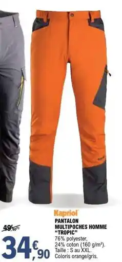 E.Leclerc Brico Pantalon multipoches homme tropic offre