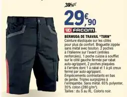 Bermuda de travail turn