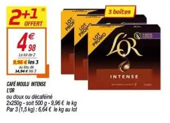 Netto Café moulu intense l'or offre