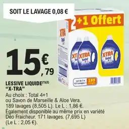 E.Leclerc Lessive liquide x-tra offre