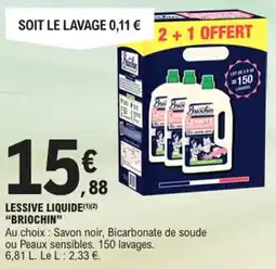 E.Leclerc Lessive liquide briochin offre