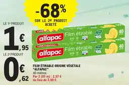 E.Leclerc Film étirable origine végétale alfapac offre