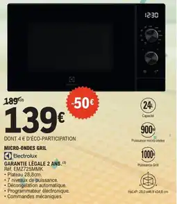 E.Leclerc Micro-ondes gril Electrolux offre