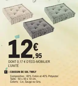 E.Leclerc Coussin de sol twily offre