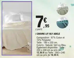 E.Leclerc Couvre lit oly adele offre