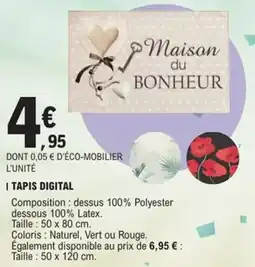 E.Leclerc Tapis digital offre