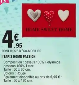 E.Leclerc Tapis home passion offre