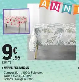 E.Leclerc Nappe rectangle offre