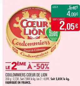 Match COEUR DE LION Coulommiers offre