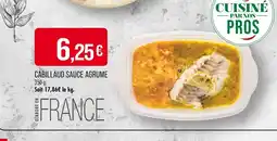 Match CABILLAUD SAUCE AGRUME offre