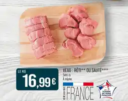 Match Veau : rôti ou sauté offre