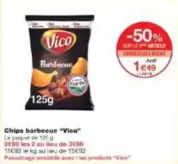 Monoprix Chips barbecue vico offre