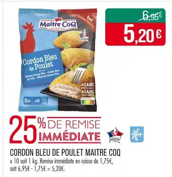 Match MAITRE COQ Cordon Bleu de Poulet offre