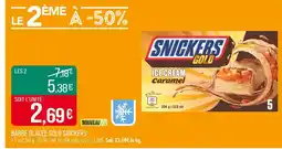 SNICKERS Barre glacée gold