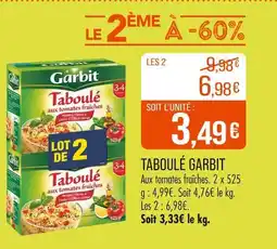 Match Garbit Taboulé offre