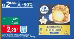 Match CARREFOUR EXTRA Coeur meringué vanille offre