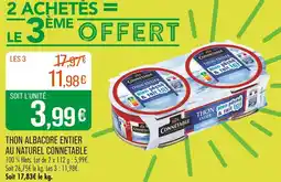 CONNETABLE Thon albacore entier au naturel