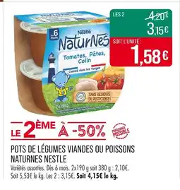 Match NESTLE NaturNes Tomates, Pâtes, Colin offre